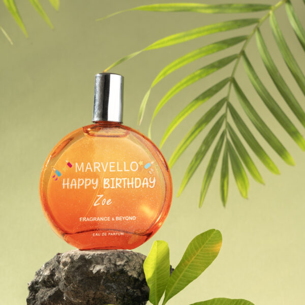 Personalised Amber Birthday Perfume for Women